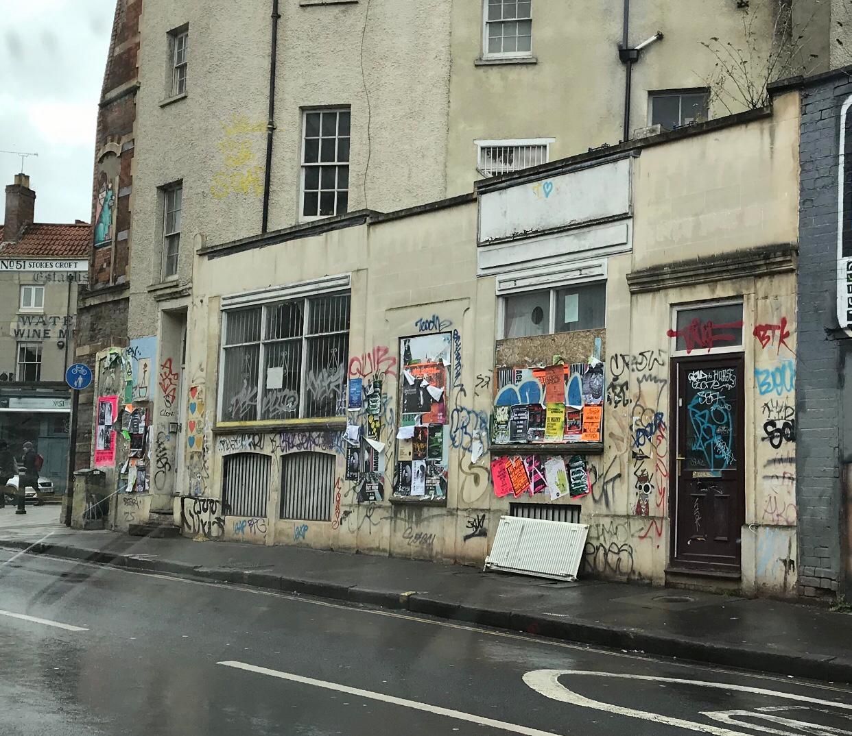 A building with a lot of graffiti on it