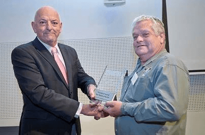 Accepting a award