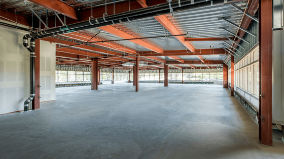 commercial concrete floor