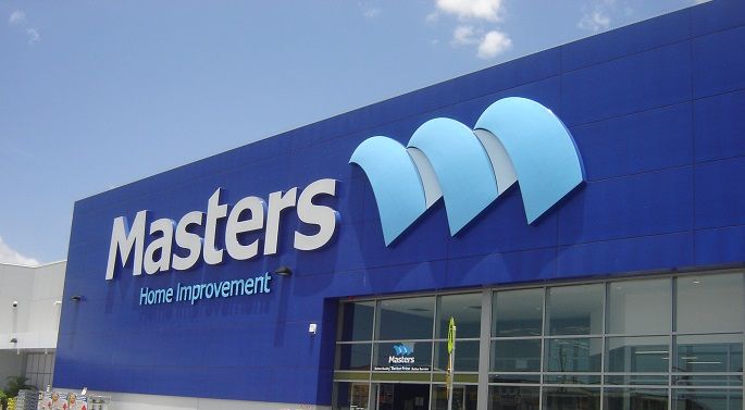 A blue building with the word masters on it