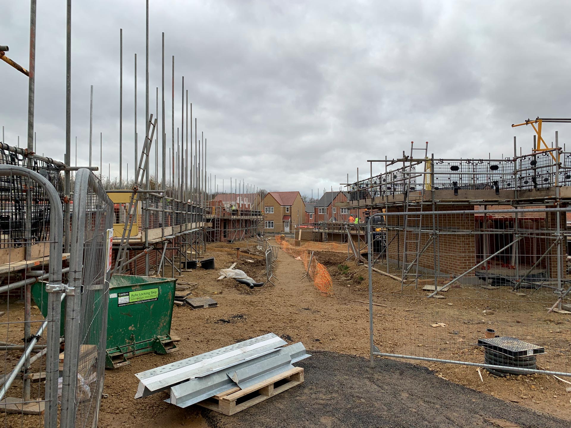 New build scaffolding