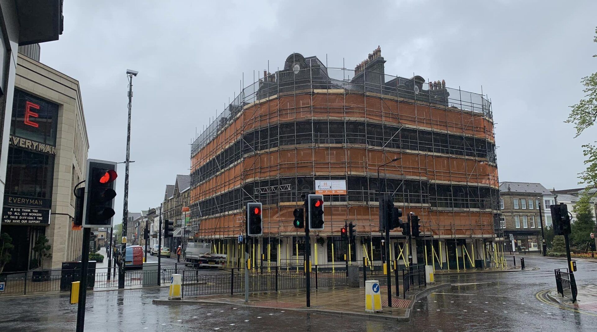 Scaffolding building retail