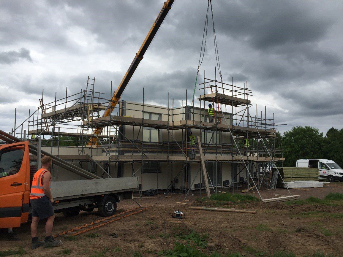 Commercial timber frame project in Berwick upon Tweed