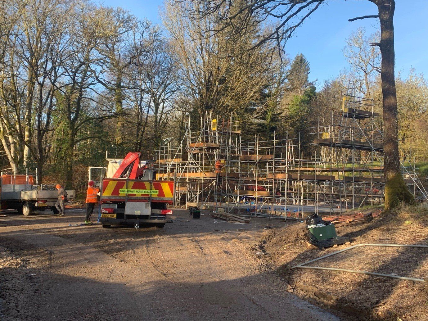 Timber frame project in Fort William