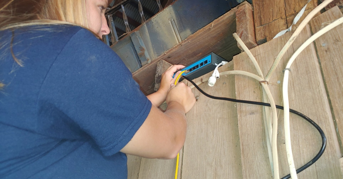 installing a barn camera