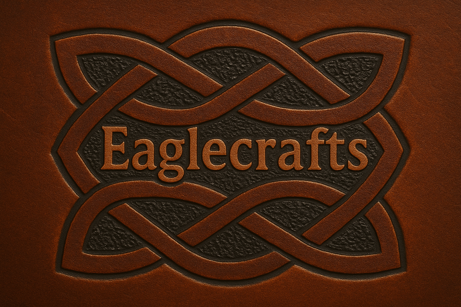Embossed leather logo. 