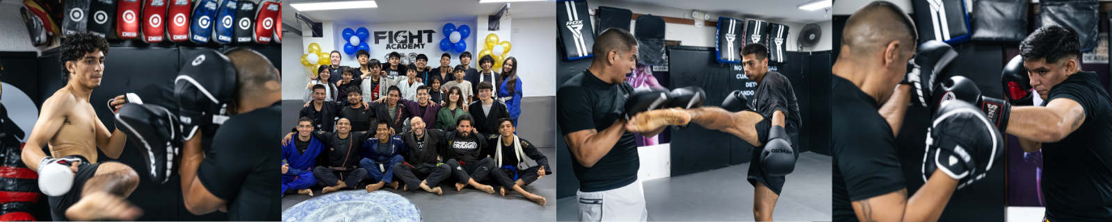 Un grupo de alumnos está boxeando en un ring de boxeo.