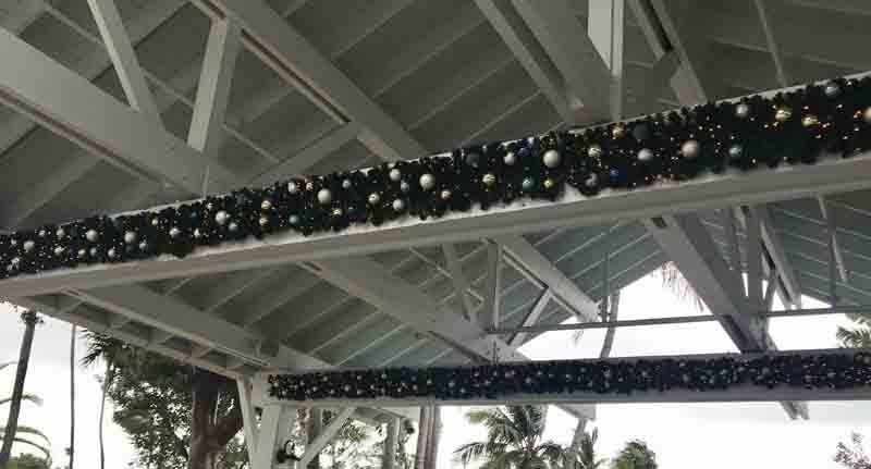 Beautiful garland at hotel in Duck Key