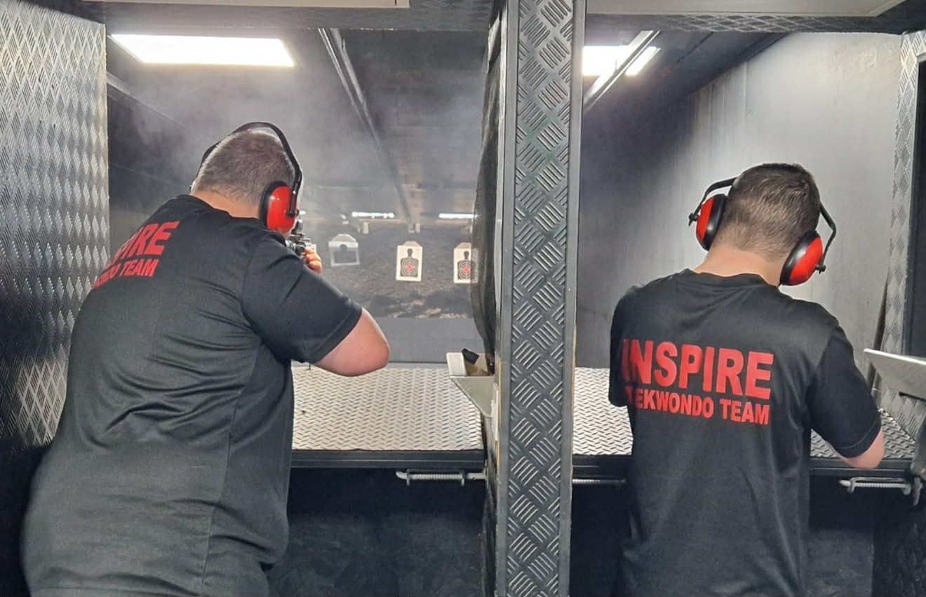 phil & dave at the shooting range