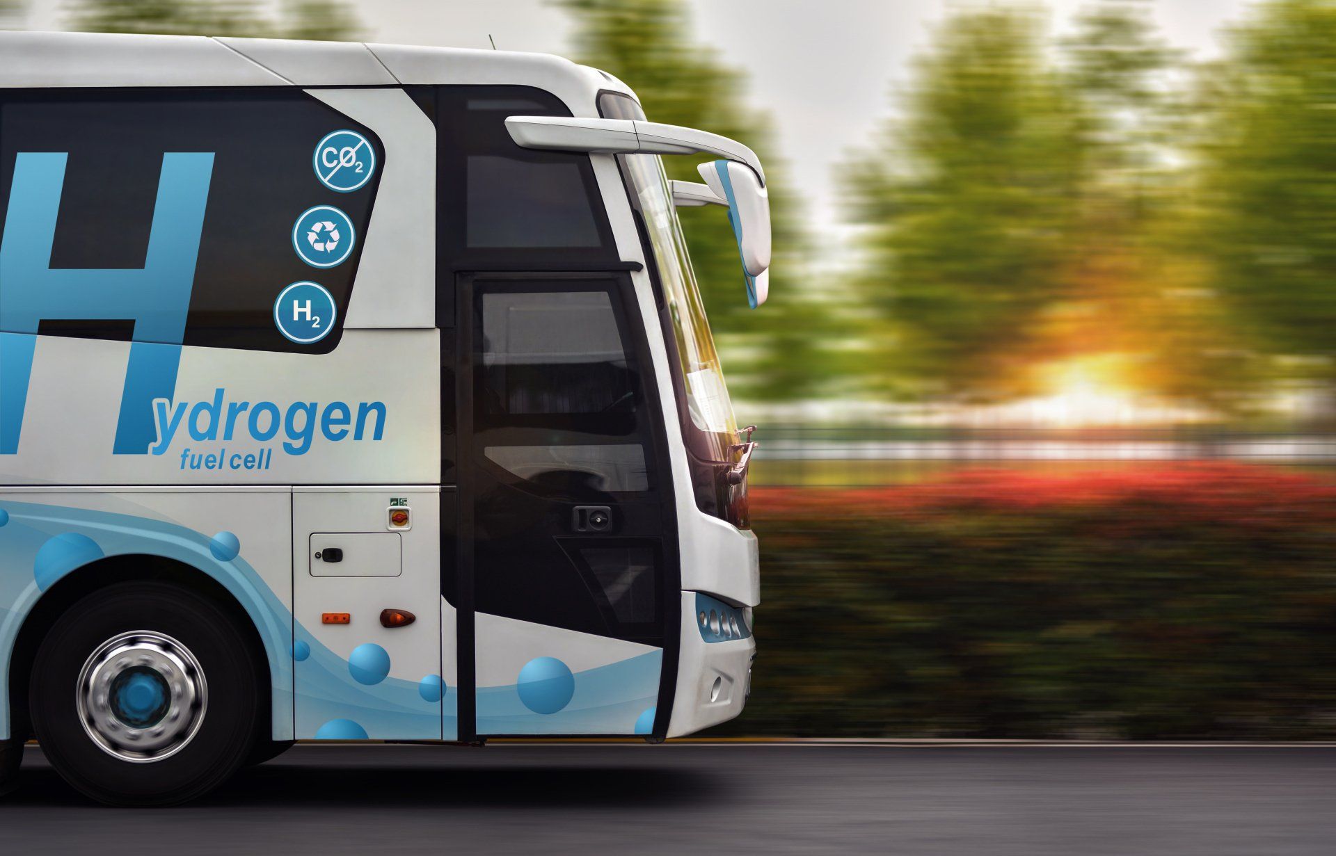 Washing Green Hydrogen Fuel Cells  Bus