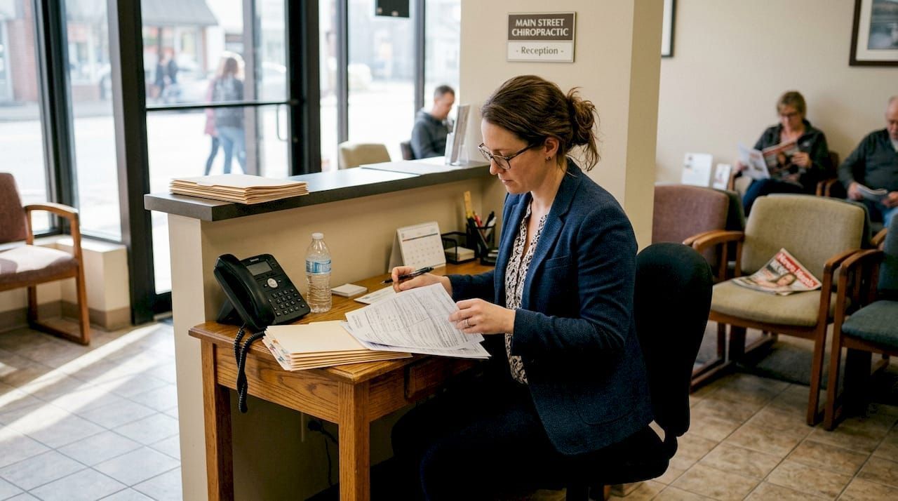 Booking a chiropractic appointment on phone