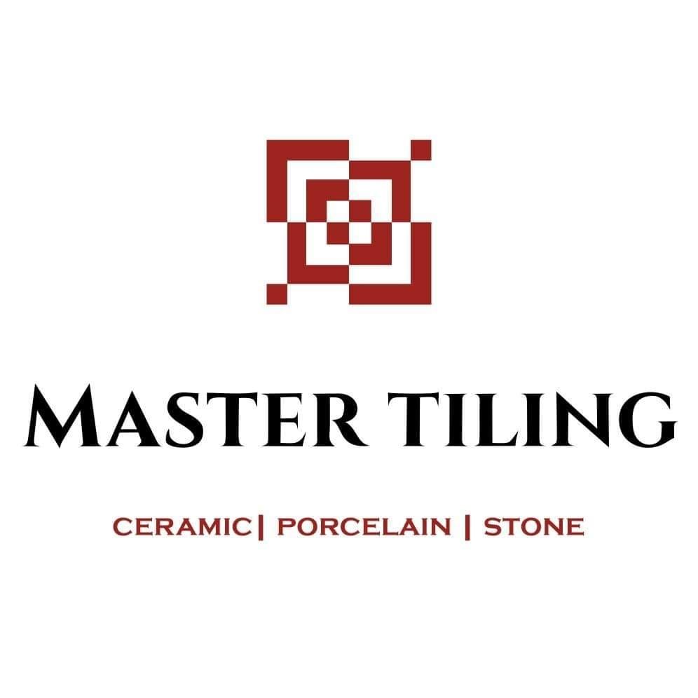 Master Tiling Logo, including the tiles we install, Ceramic, Porcelain and Stone