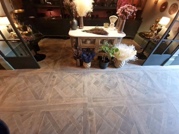 A grand entrance to the Brondesbury Apartments in London, featuring a beautifully tiled hallway expertly completed by Master Tiling