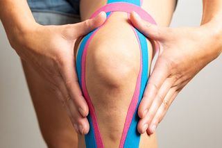 Therapeutic Taping On Knee — Canon City, CO — Caring Hands Rehab