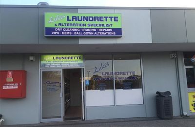 lakes laundrette and alterations specialists front view