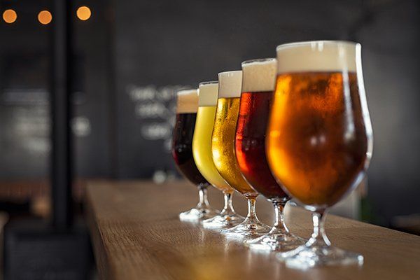 Beer in Glasses — Muskegon, MI — Los Amigos Mexican Bar & Grill