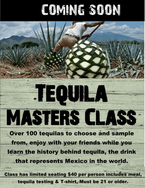 Tequila Master Class — Muskegon, MI — Los Amigos Mexican Bar & Grill