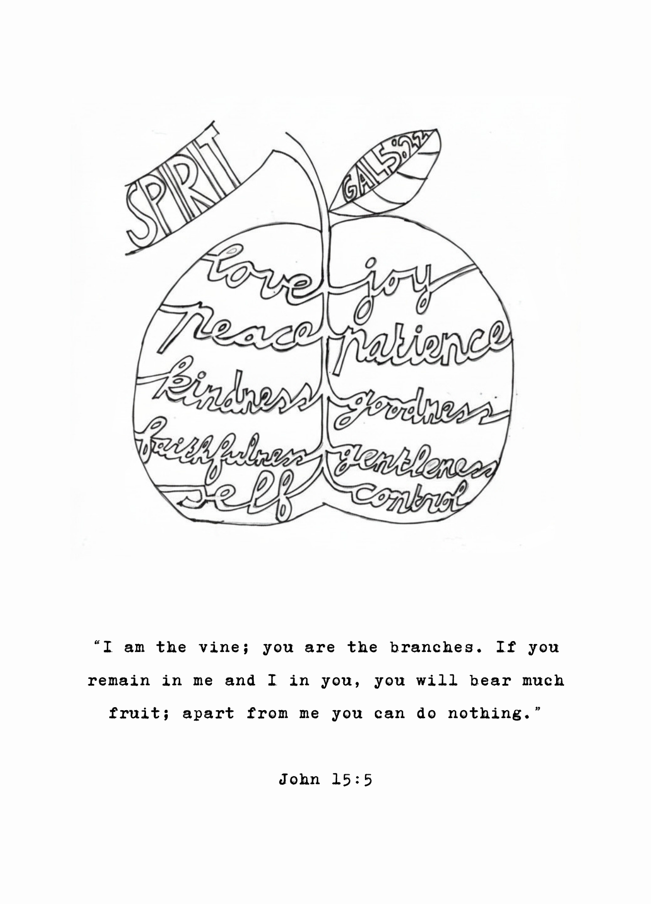 schatkaartje 72 - fruit of the spirit