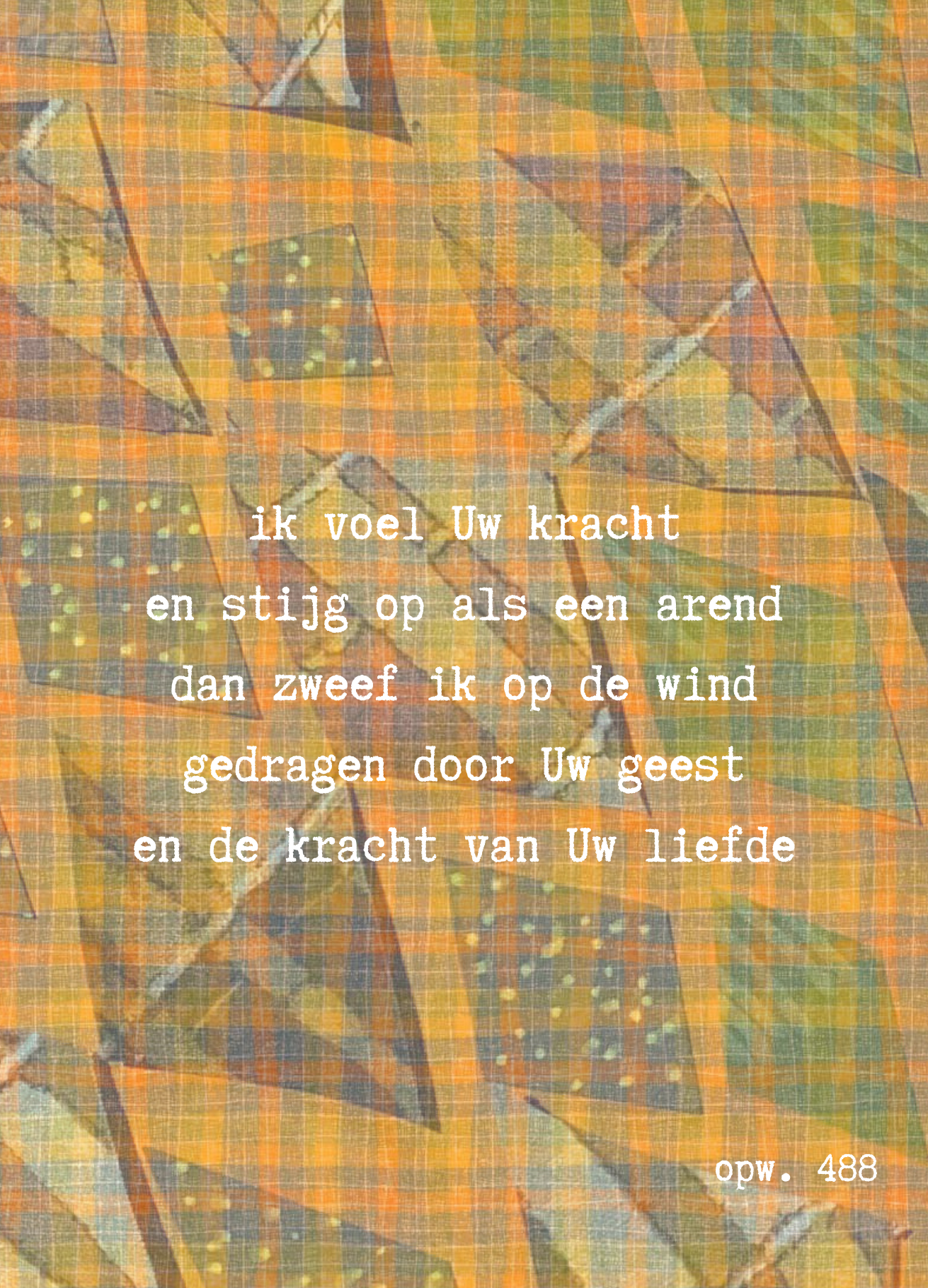 schatkaartje 63 - kracht van Uw liefde