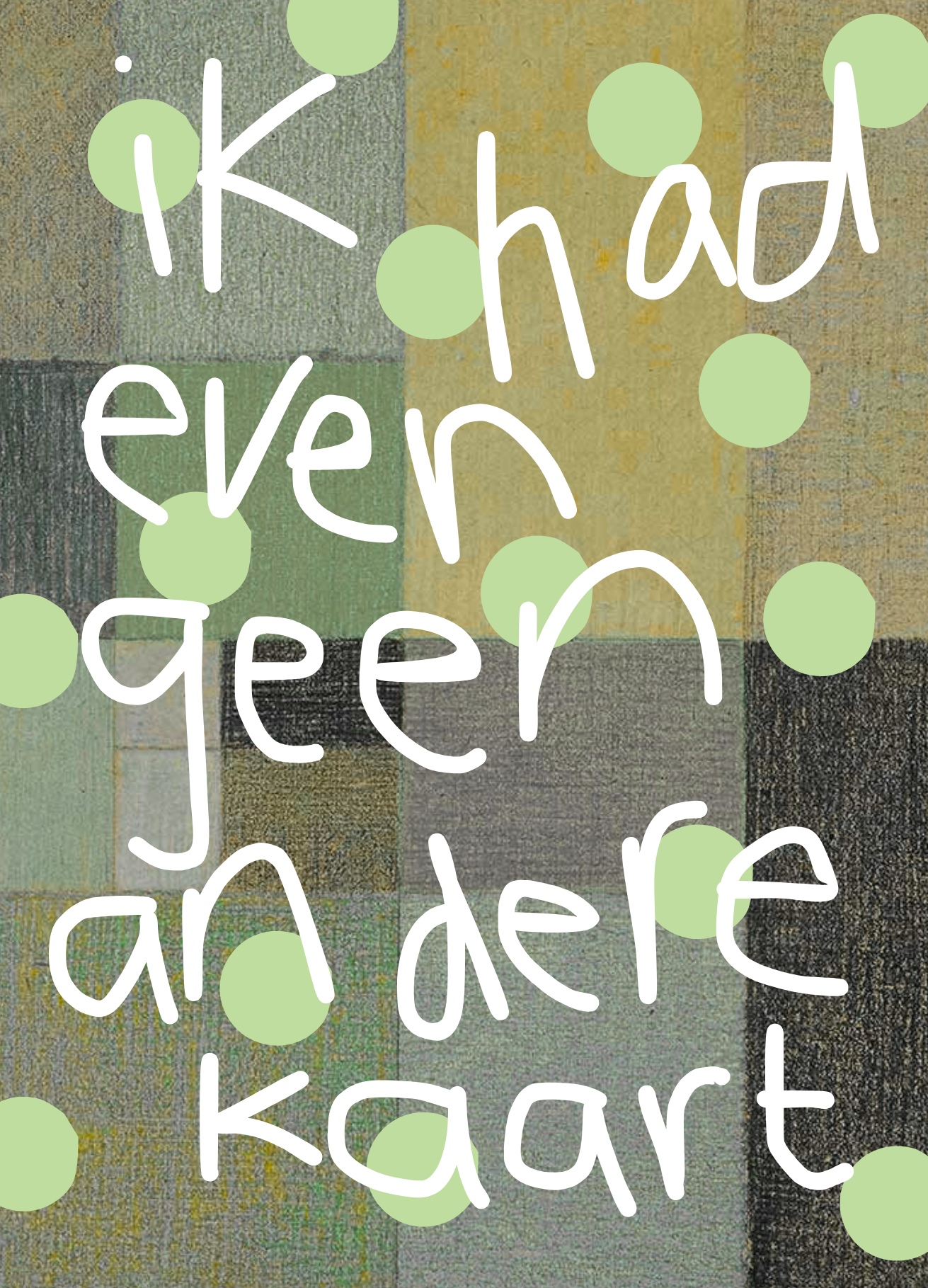 schatkaartje 92 - geen andere kaart