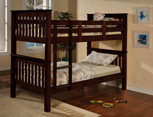Espresso Twin Over Twin Bunk Bed