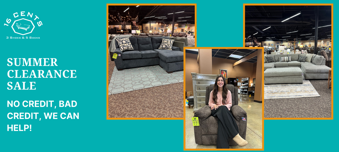 16 Cents, 3 Shoes & 5 Socks Spokane Discount Furniture Store