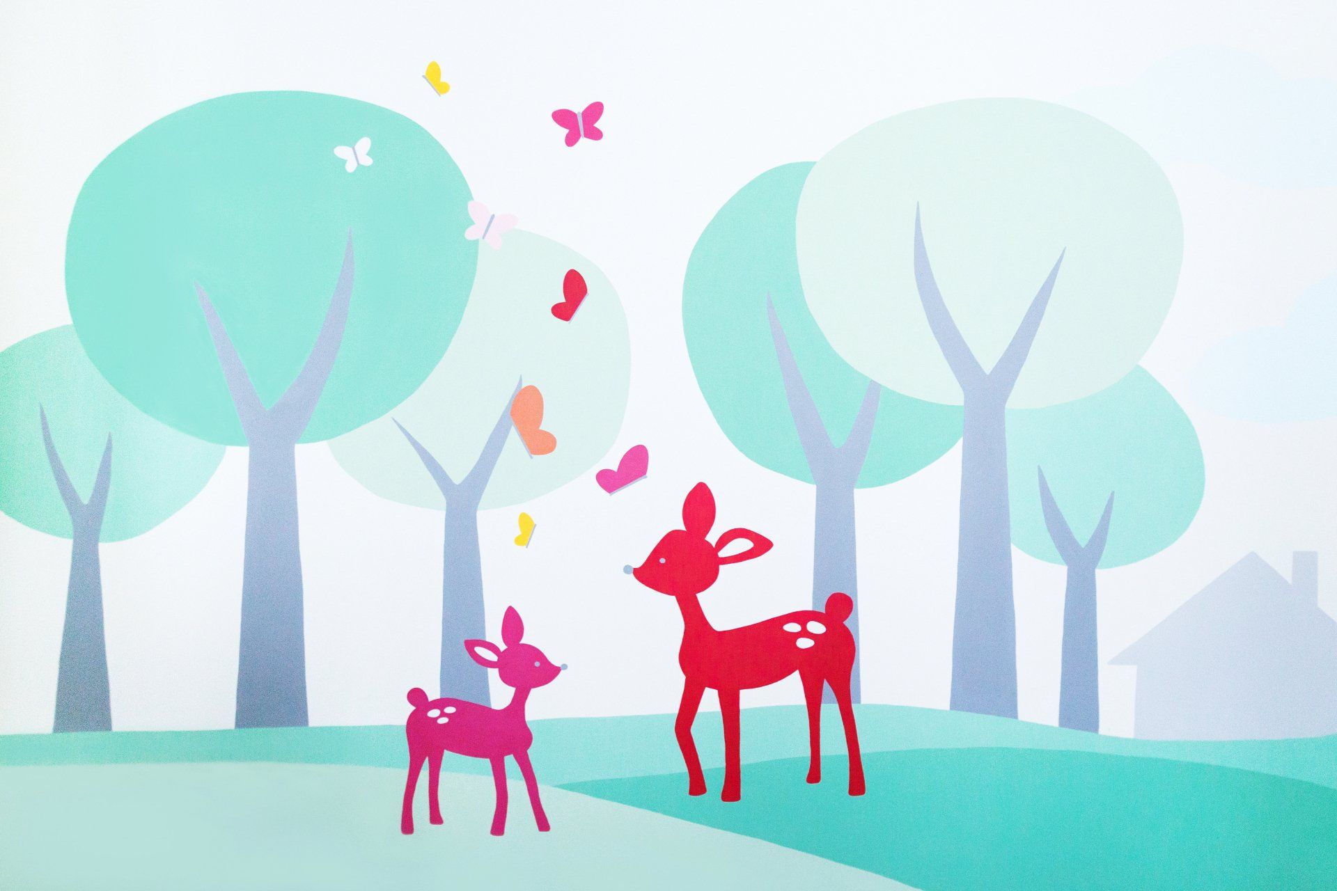 muurschildering lisanne tekent lisannetekent