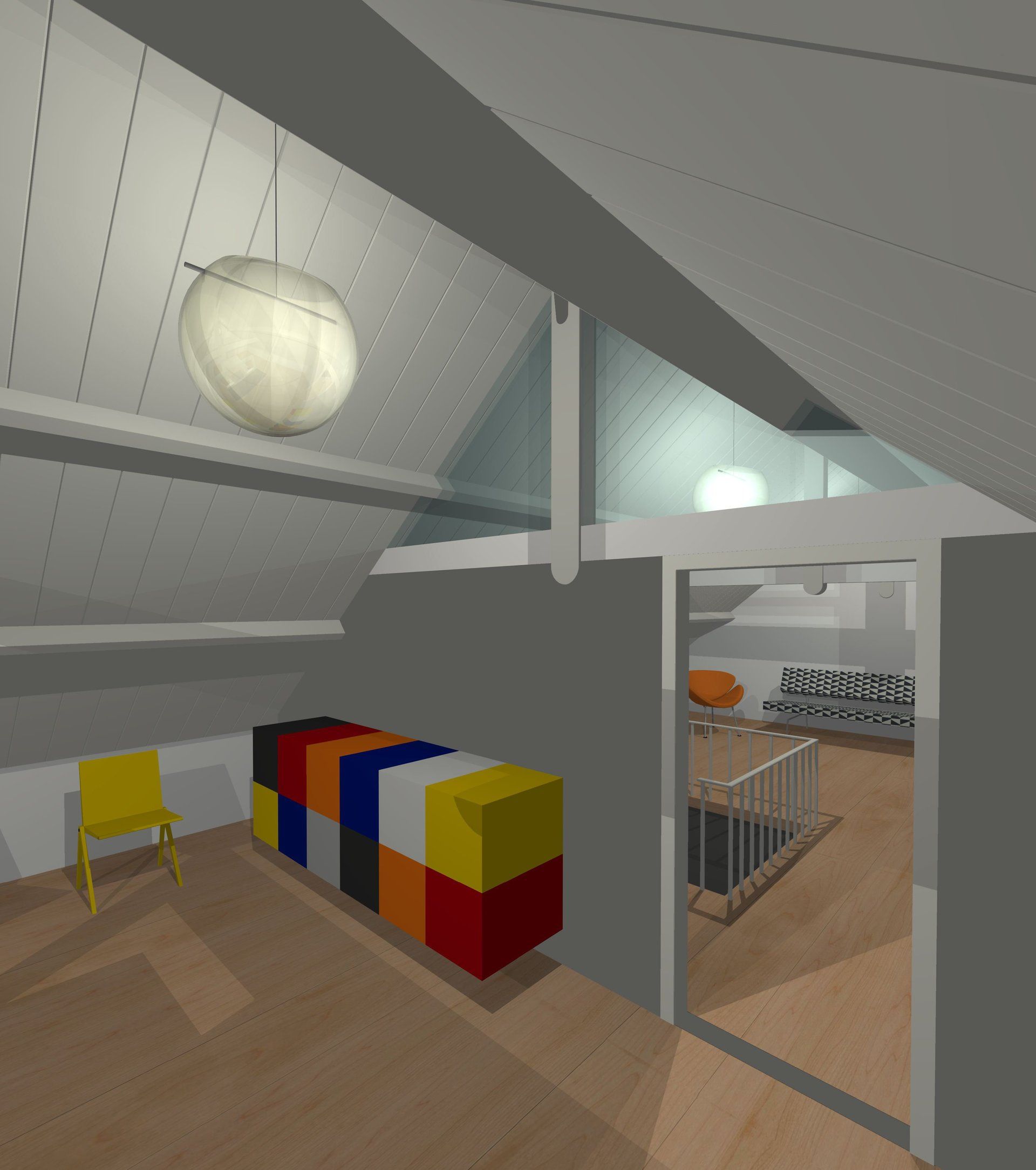 pastoe rietveld gispen bovenverdieping kapconstructie eikelenboom scholten en baijings glas 3d vectorworks artifort orange slice martin visser spectrum