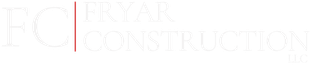Logo for Fryar Construction, with the initials FC and the words FRYAR and CONSTRUCTION.