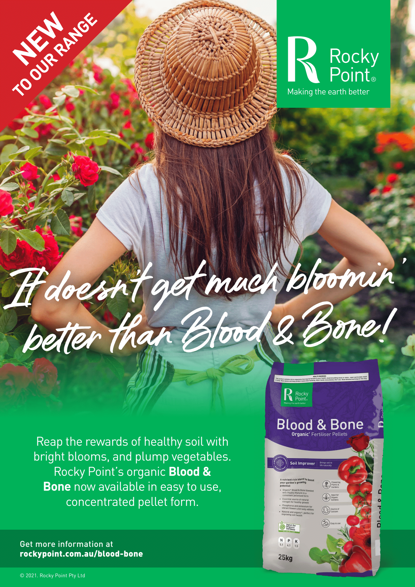Rocky Point Blood & Bone Pellets 25kg