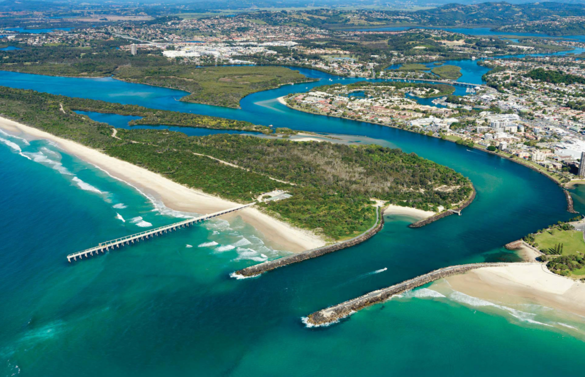 View Of Fingal Head Beach And The Buildings — Landscape Supplies in Tweed Heads, NSW