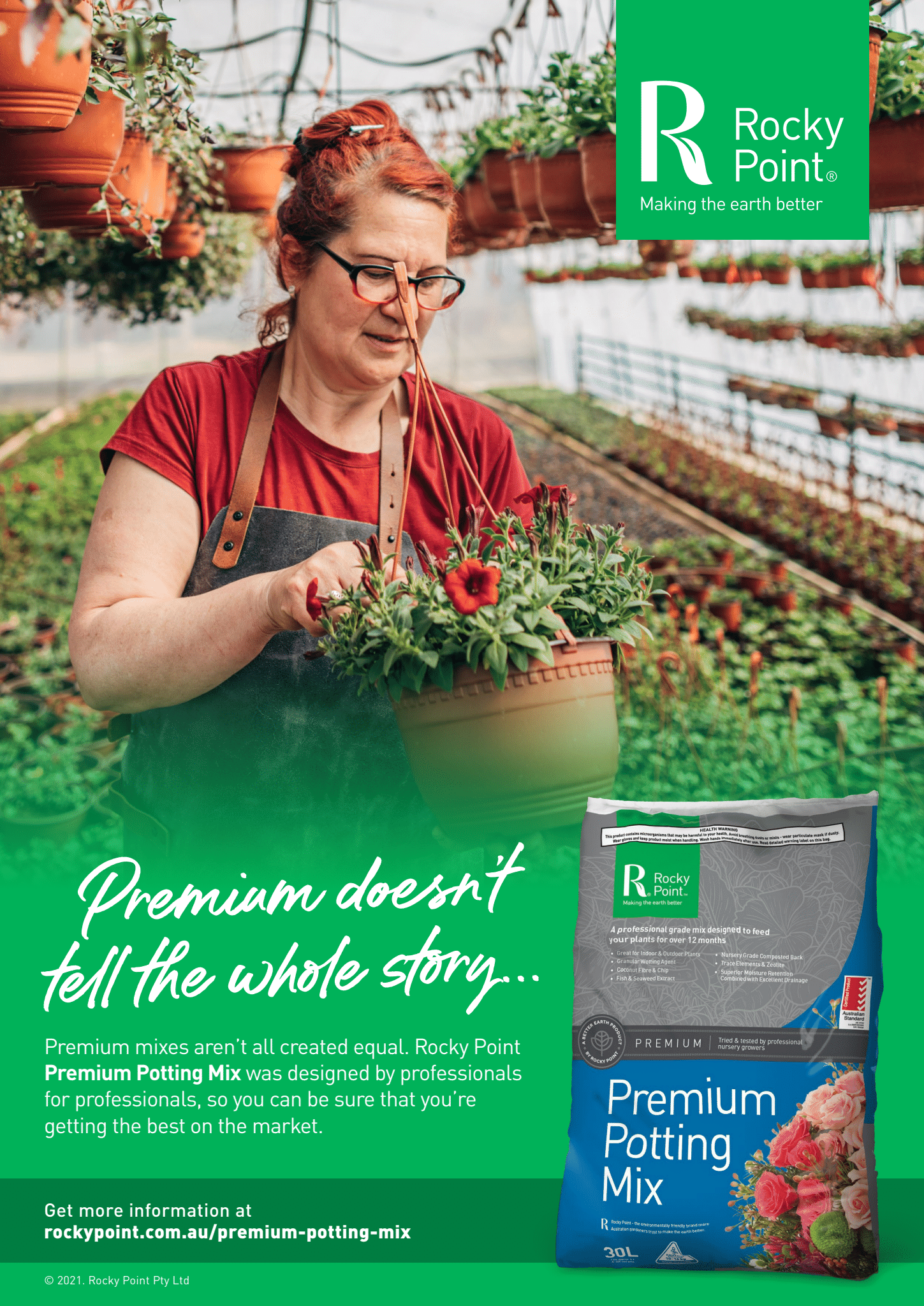 Rocky Point Premium Potting Mix 30ltr & 60ltr