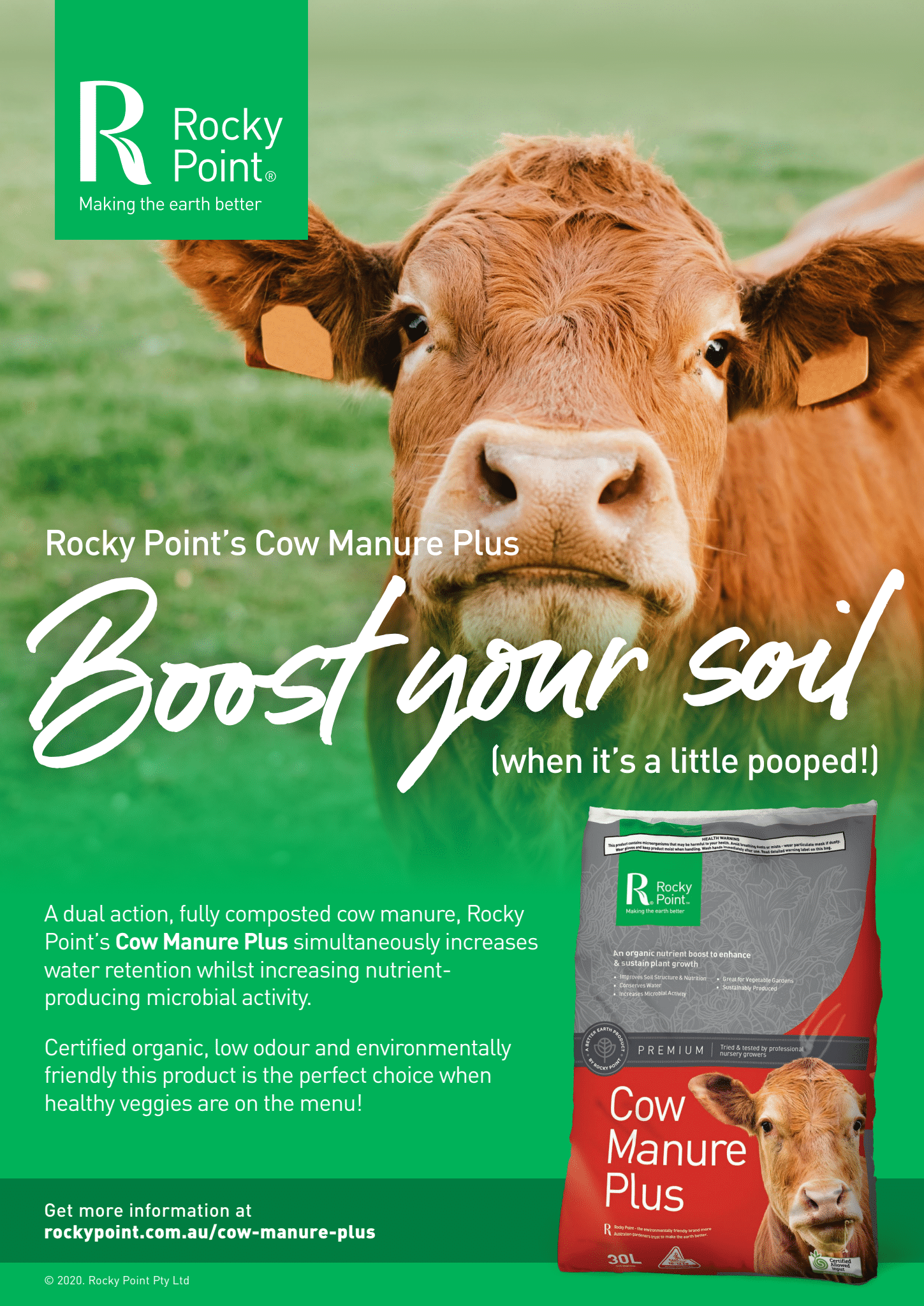 Rocky Point Cow Manure 30ltr