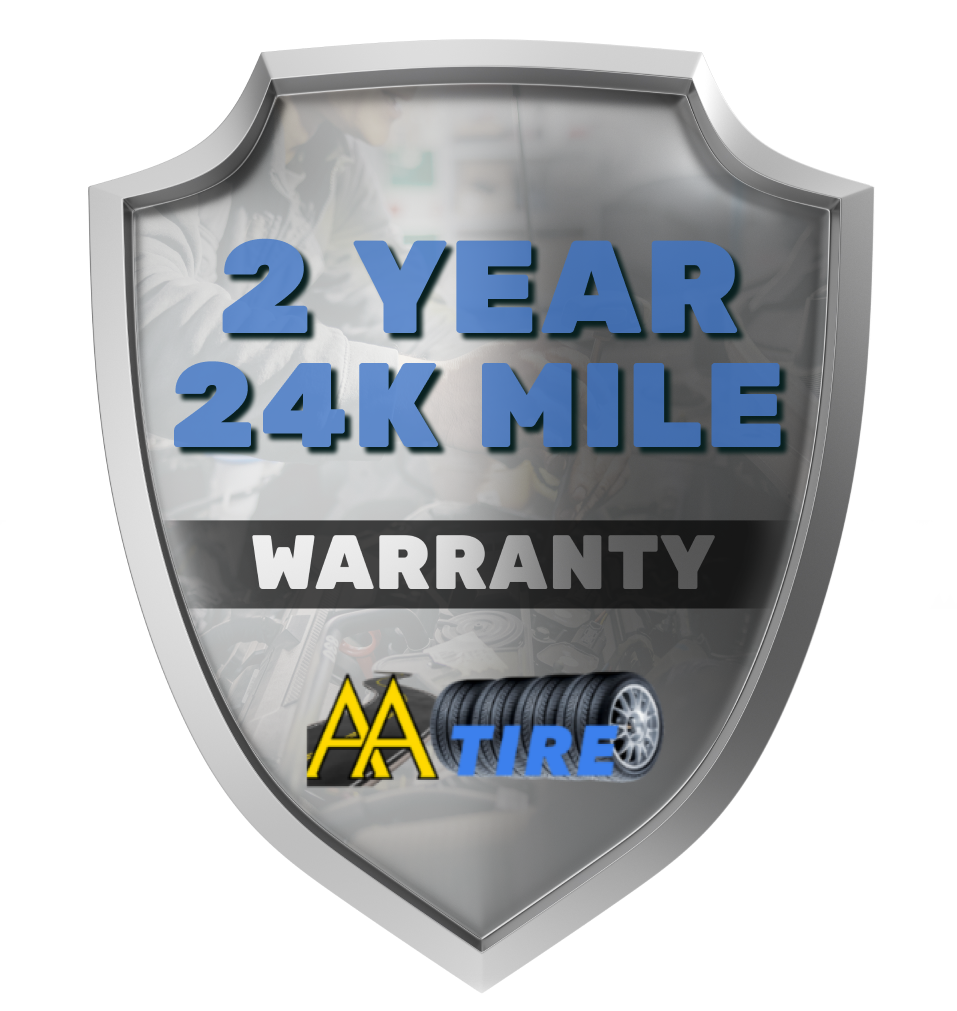 2 Year 24K Mile Warranty Logo | AA Tire & Service