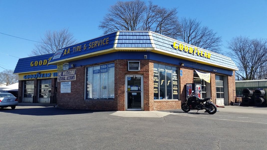 Exterior View Of AA Tire & Service Goodyear Auto Repair Shop | AA Tire & Service
