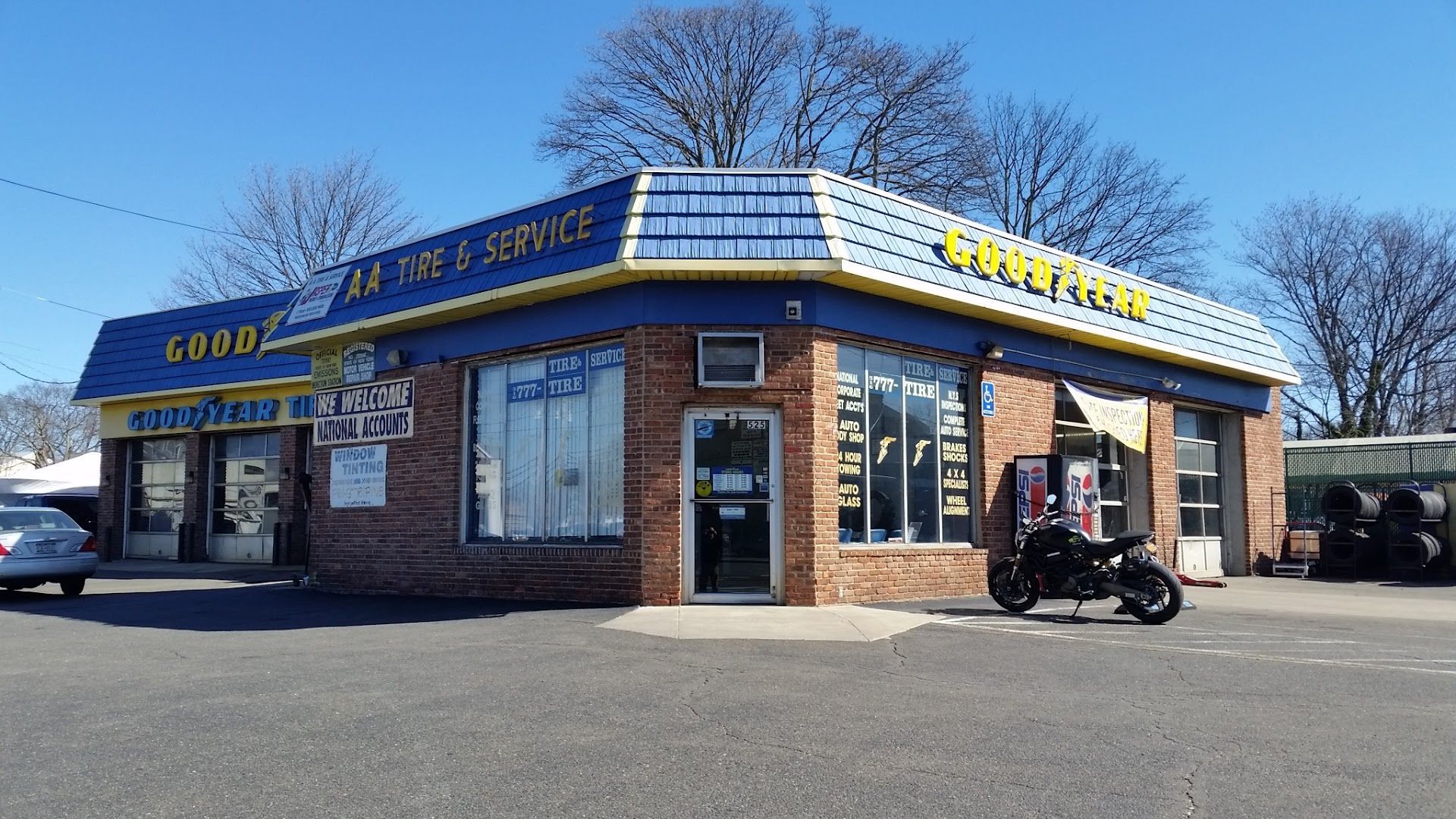 Exterior View Of AA Tire & Service Goodyear Auto Repair Shop | AA Tire & Service