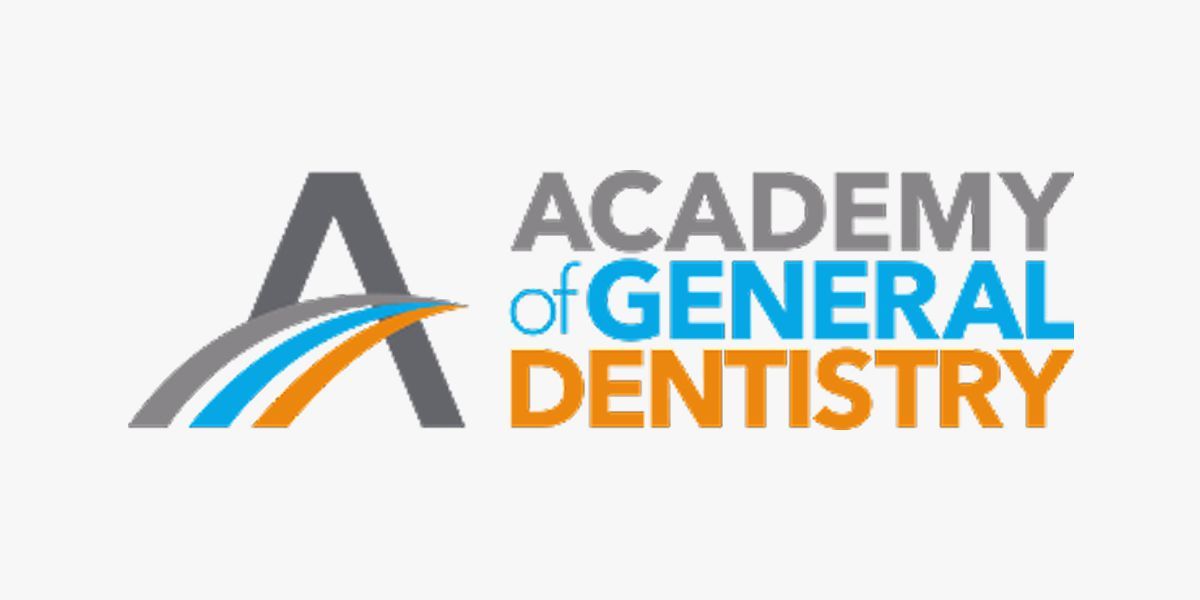 The logo for the academy of general dentistry.