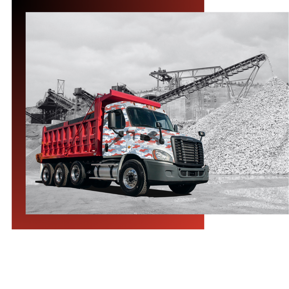 Red River dump truck