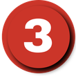 An icon with red number, color red