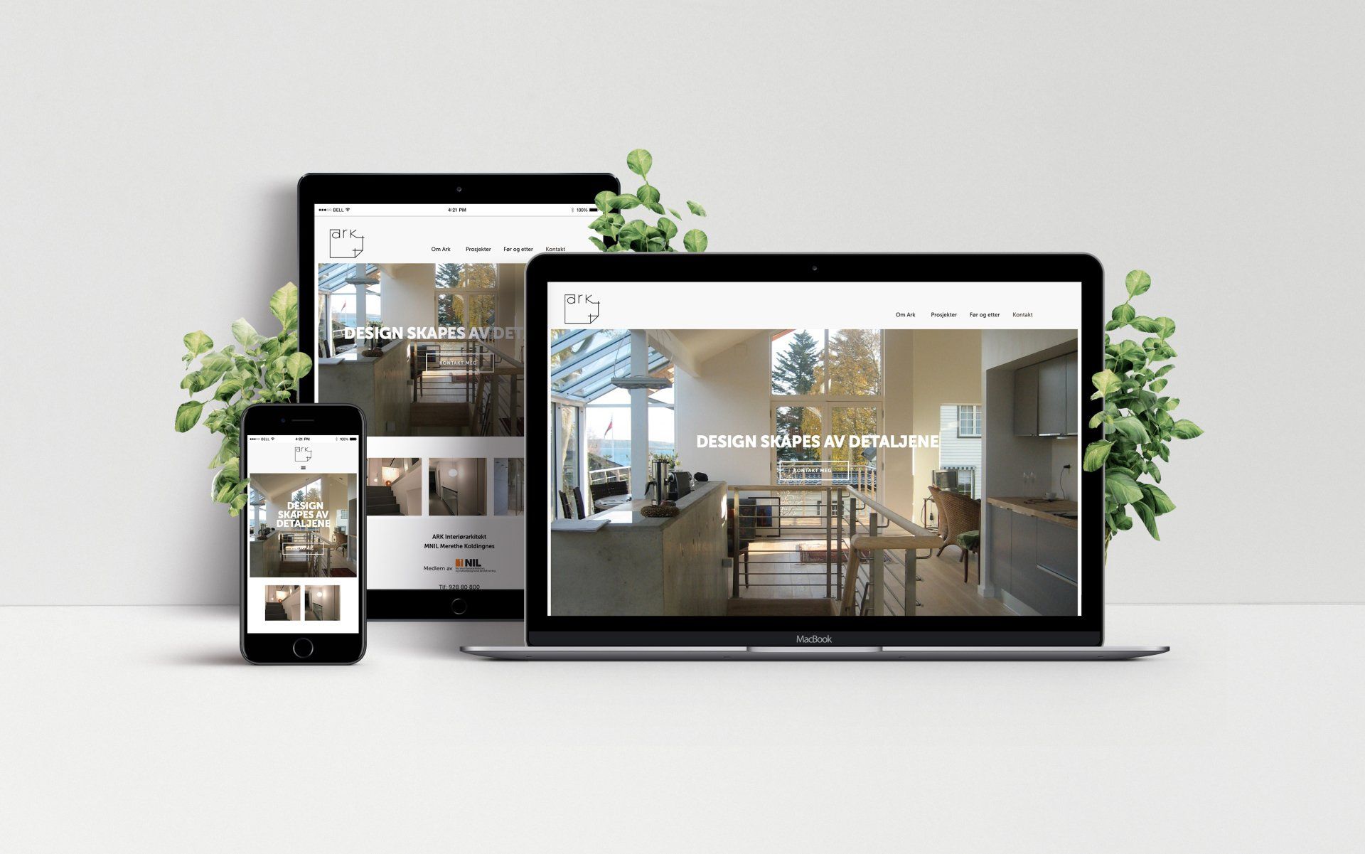 Nettside Ark Interiørarkitekt
