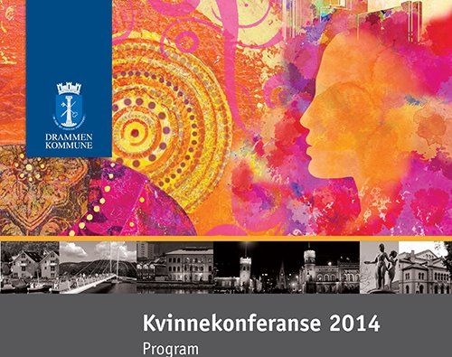 En plakat for en kvinnekonferanse i 2014