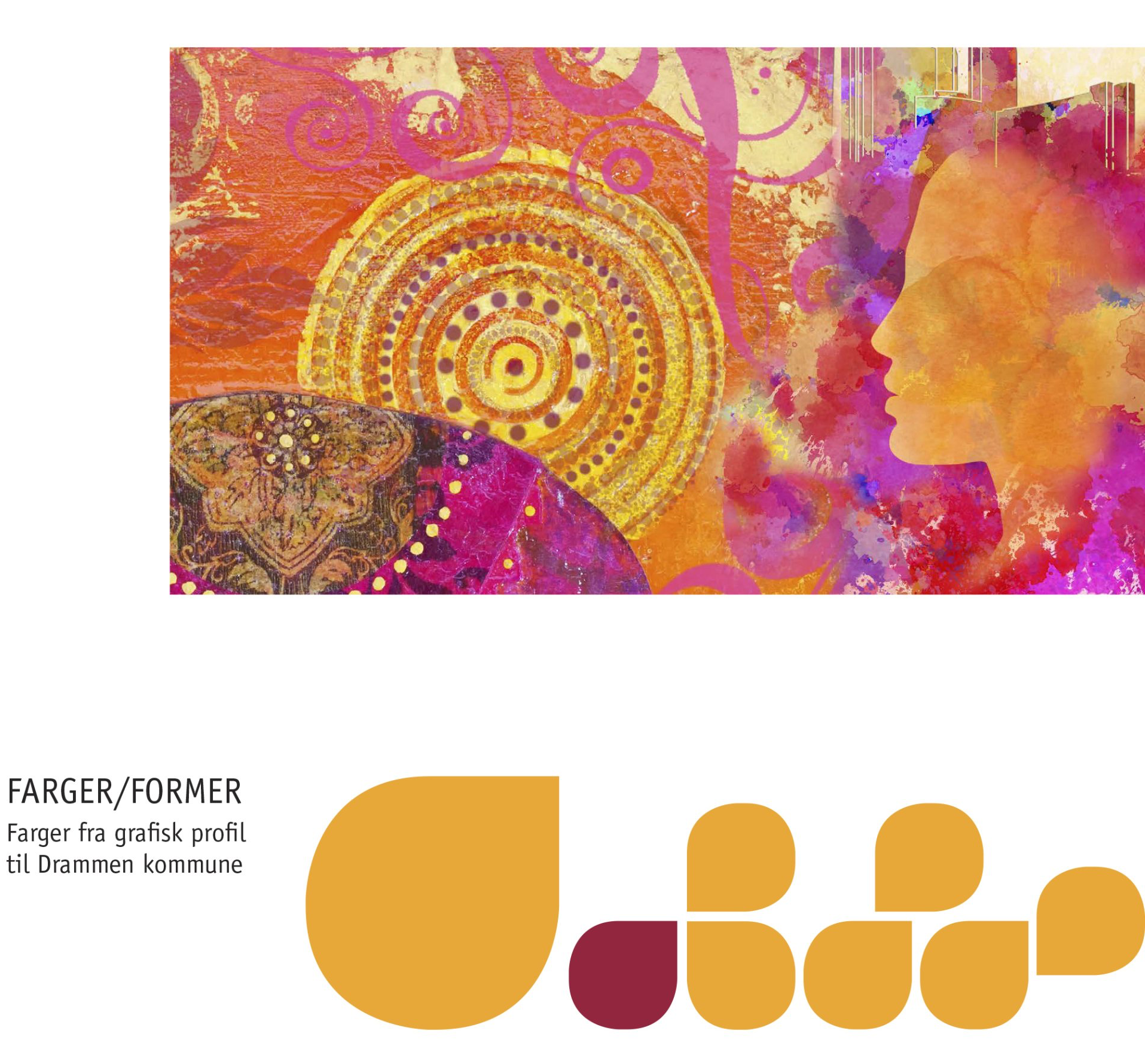 Et maleri av en kvinnes ansikt med ordet farber nederst