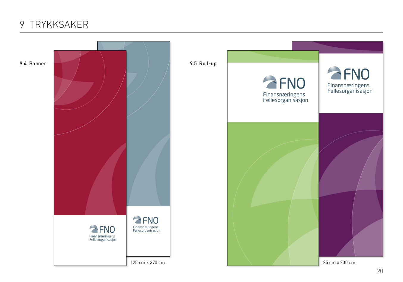 To brosjyrer med fno skrevet på