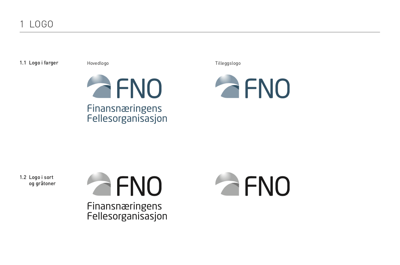 En logo for et selskap kalt fno vises på en hvit bakgrunn.