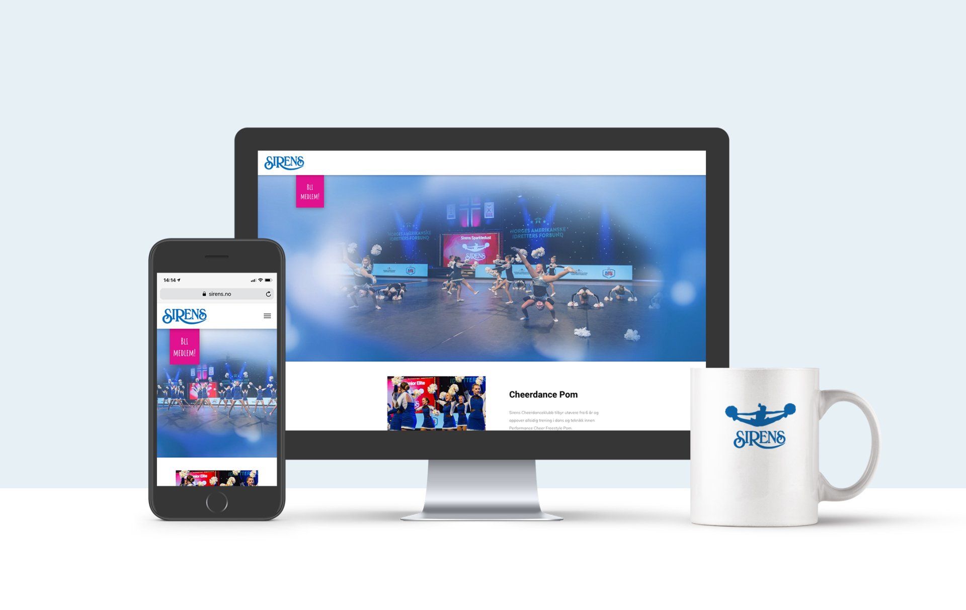 Nettside Sirens Cheerdanceklubb