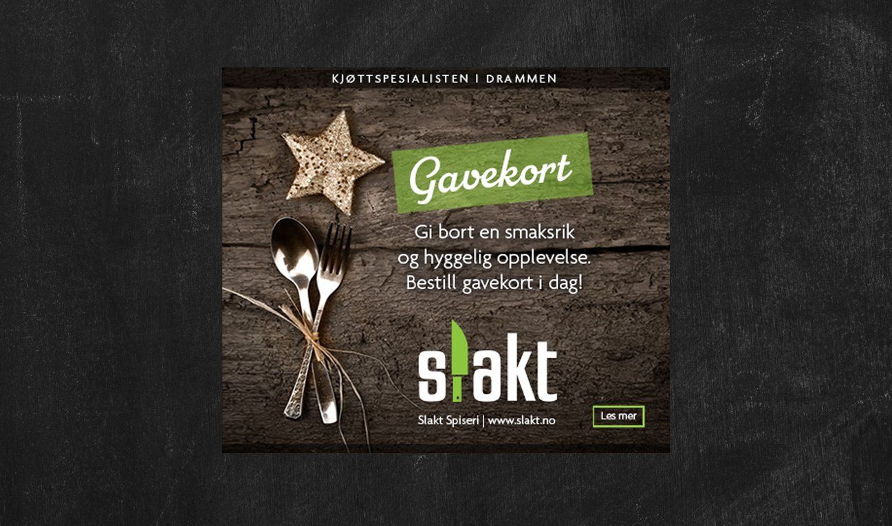 Et gavekort hvor det står gavekort på