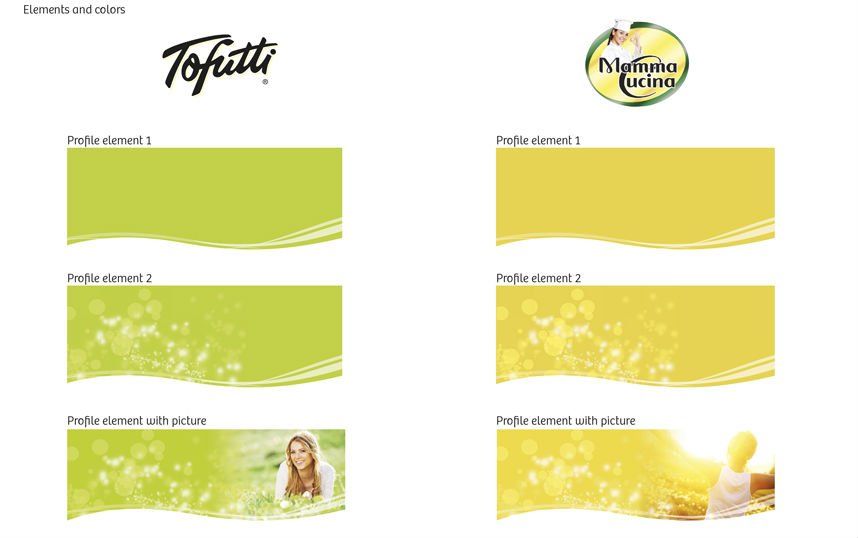 Et grønt og gult banner med et bilde av en kvinne på.