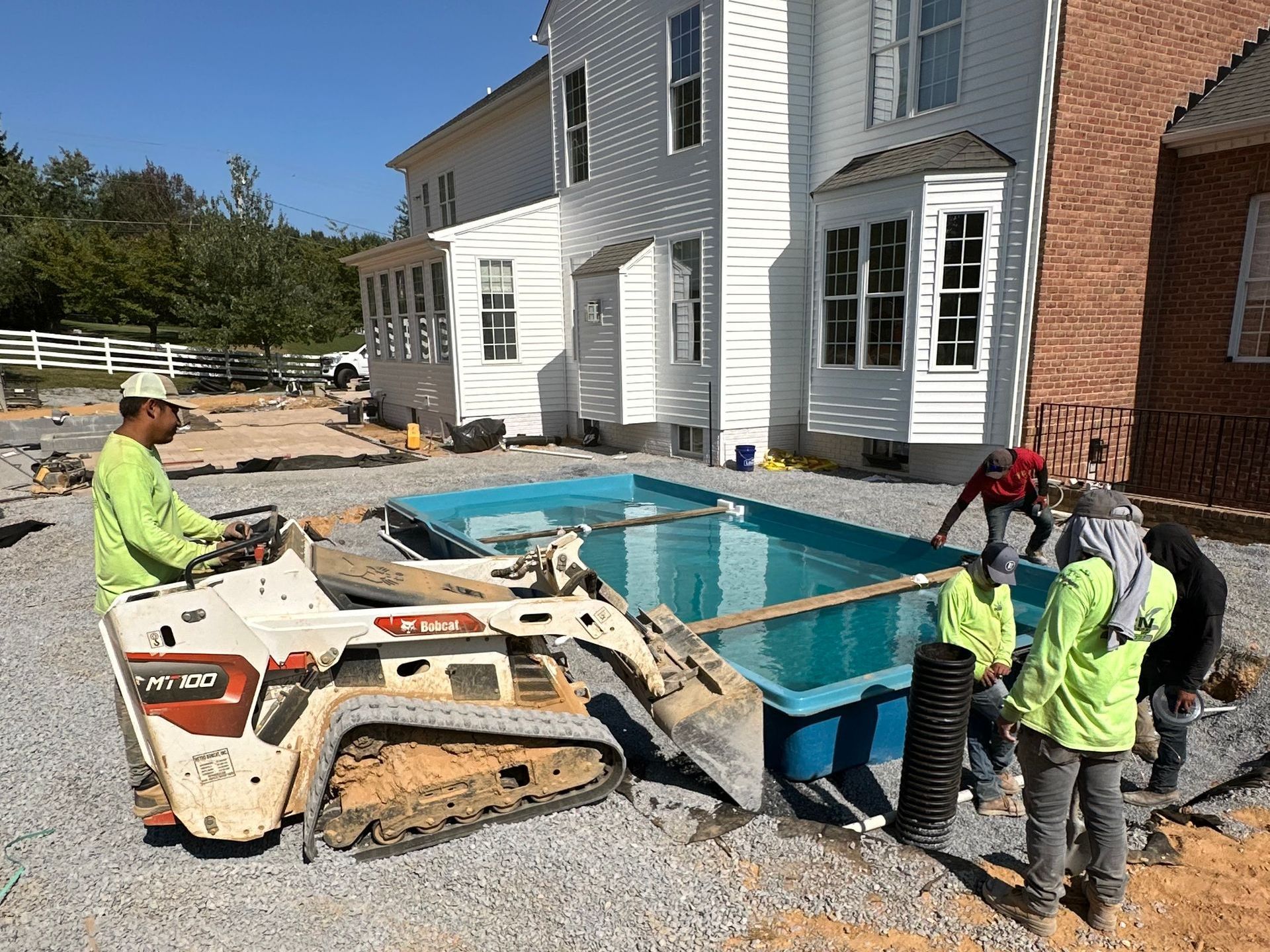 Fiberglass Pool Installation in Bel Air, MD by Xscape 2 Nature 