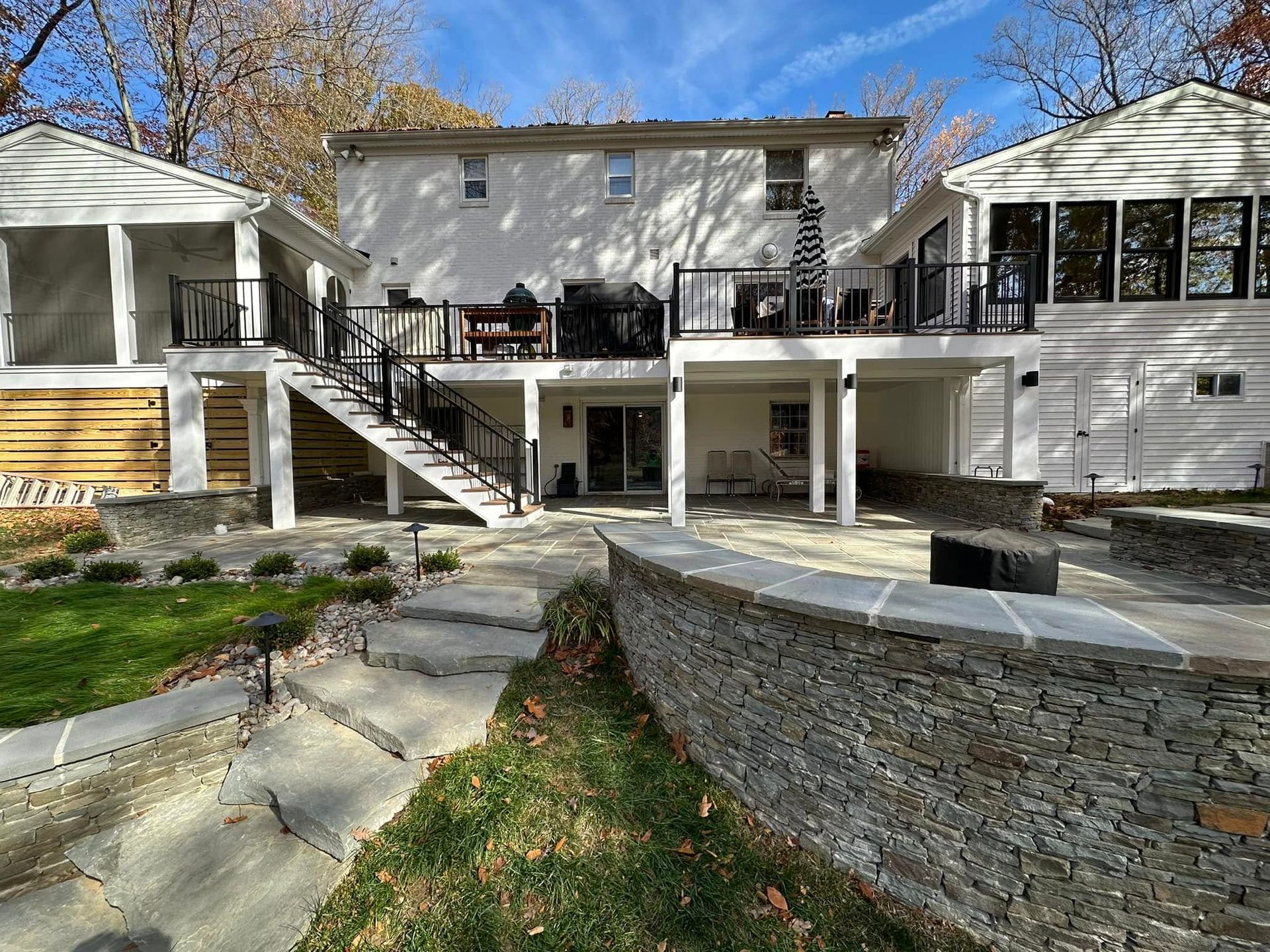 Backyard Patio installation in Maryland by Xscape 2 Nature