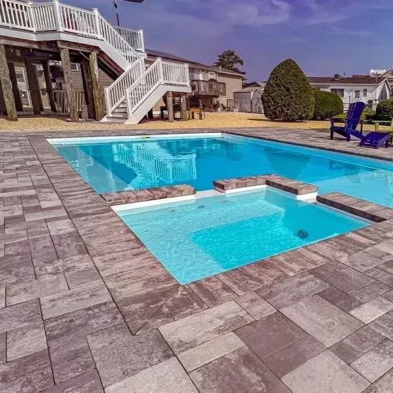 Beautiful fiberglass pool installed by Xscape 2 Nature in Bel Air, MD
